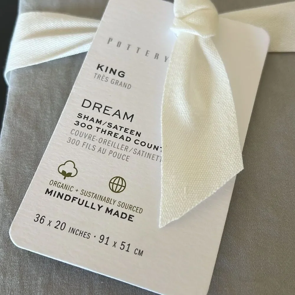 Pottery Barn Dream Brushed Organic Cotton Sham